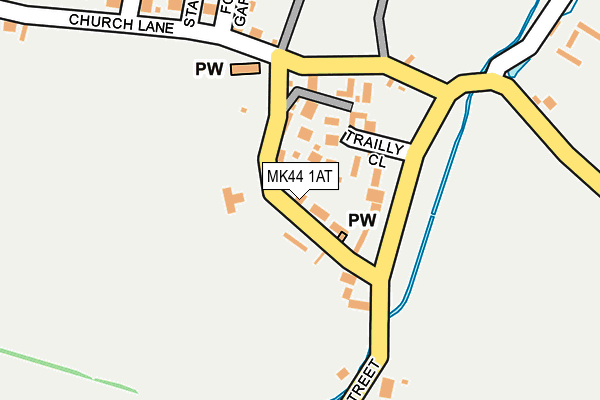 MK44 1AT map - OS OpenMap – Local (Ordnance Survey)