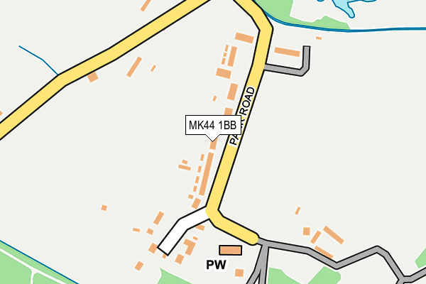 MK44 1BB map - OS OpenMap – Local (Ordnance Survey)