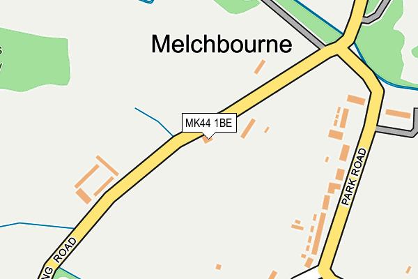 MK44 1BE map - OS OpenMap – Local (Ordnance Survey)