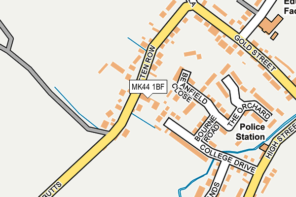 MK44 1BF map - OS OpenMap – Local (Ordnance Survey)