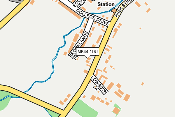 MK44 1DU map - OS OpenMap – Local (Ordnance Survey)