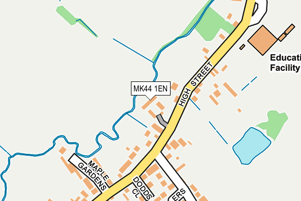 MK44 1EN map - OS OpenMap – Local (Ordnance Survey)
