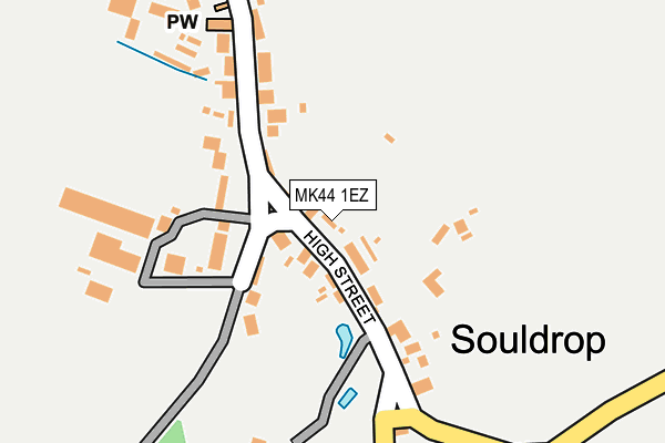 MK44 1EZ map - OS OpenMap – Local (Ordnance Survey)