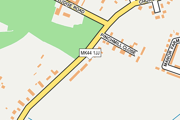 MK44 1JJ map - OS OpenMap – Local (Ordnance Survey)