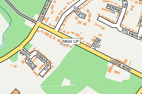 MK44 1JP map - OS OpenMap – Local (Ordnance Survey)