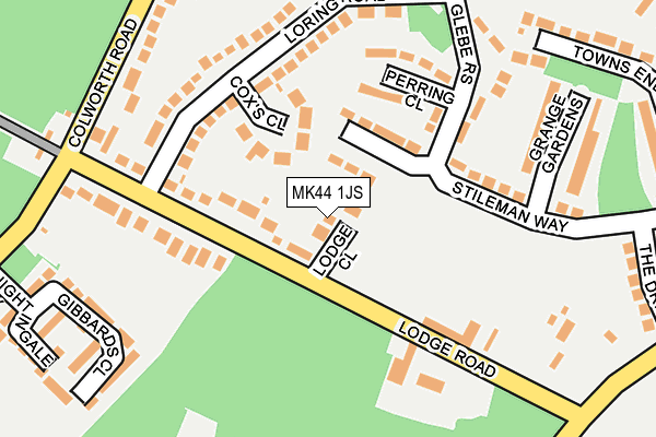 MK44 1JS map - OS OpenMap – Local (Ordnance Survey)
