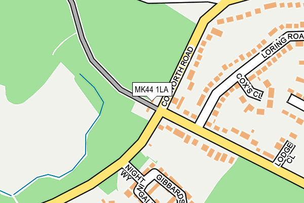 MK44 1LA map - OS OpenMap – Local (Ordnance Survey)