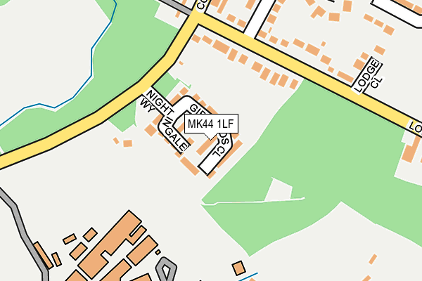 MK44 1LF map - OS OpenMap – Local (Ordnance Survey)
