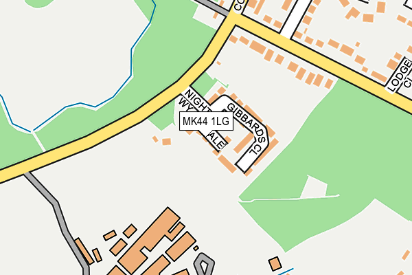 MK44 1LG map - OS OpenMap – Local (Ordnance Survey)