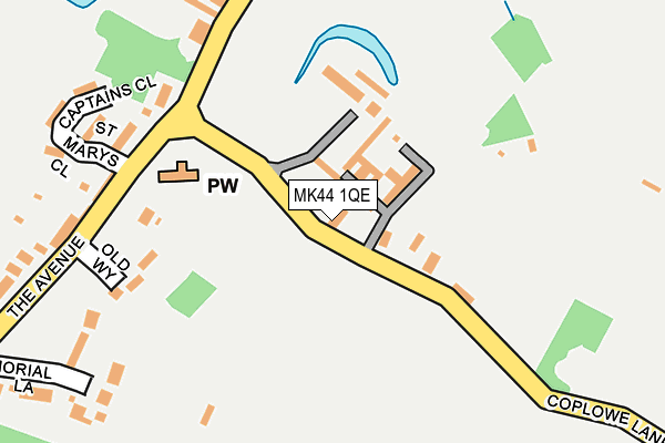 MK44 1QE map - OS OpenMap – Local (Ordnance Survey)