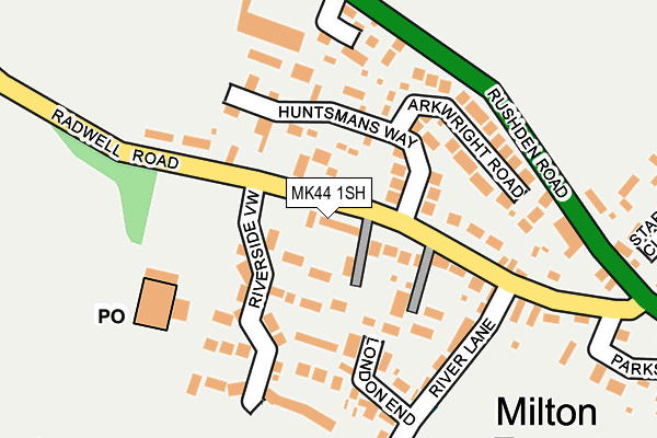 MK44 1SH map - OS OpenMap – Local (Ordnance Survey)