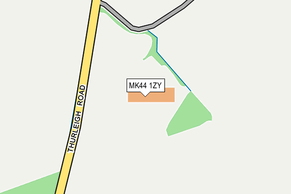 MK44 1ZY map - OS OpenMap – Local (Ordnance Survey)