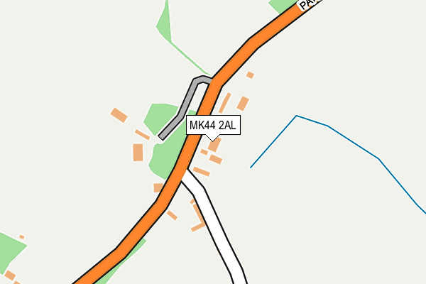 MK44 2AL map - OS OpenMap – Local (Ordnance Survey)