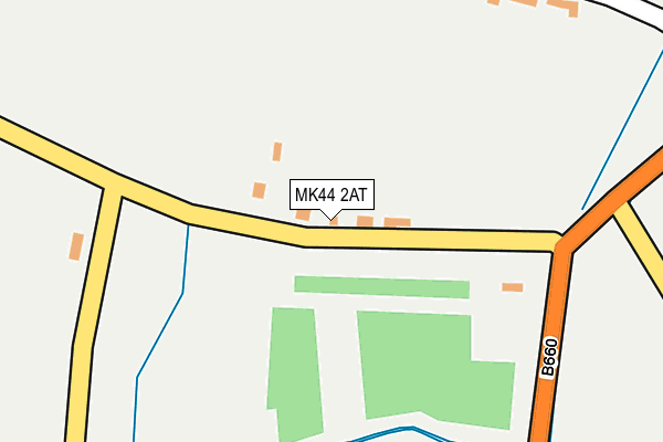 MK44 2AT map - OS OpenMap – Local (Ordnance Survey)