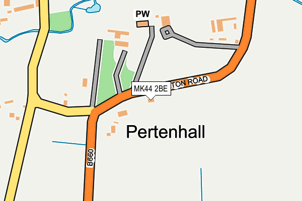 MK44 2BE map - OS OpenMap – Local (Ordnance Survey)