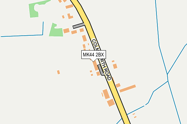 MK44 2BX map - OS OpenMap – Local (Ordnance Survey)