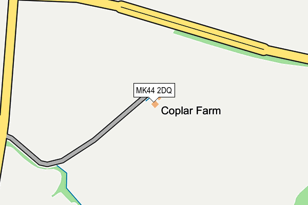 MK44 2DQ map - OS OpenMap – Local (Ordnance Survey)