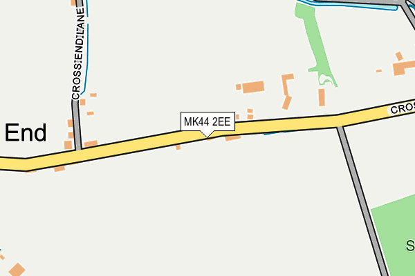 MK44 2EE map - OS OpenMap – Local (Ordnance Survey)