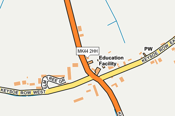 MK44 2HH map - OS OpenMap – Local (Ordnance Survey)