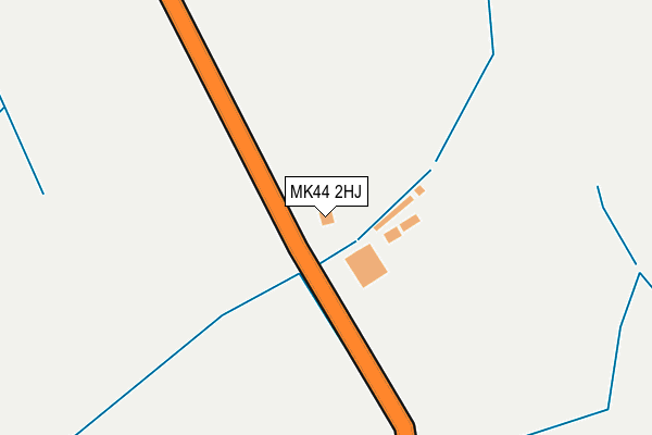 MK44 2HJ map - OS OpenMap – Local (Ordnance Survey)