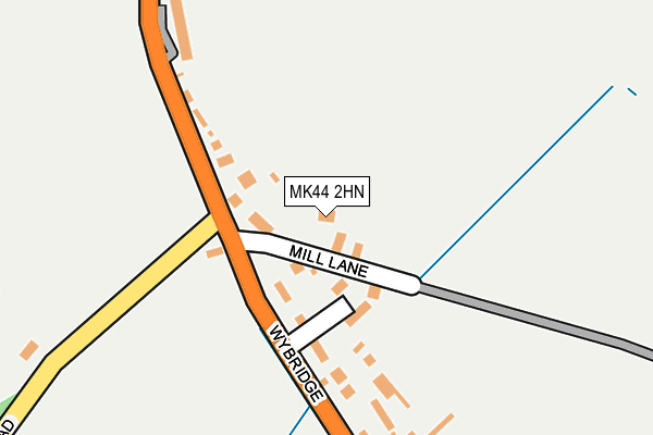 MK44 2HN map - OS OpenMap – Local (Ordnance Survey)