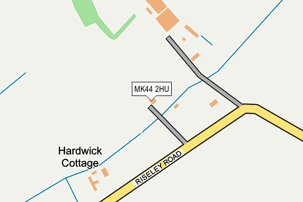 MK44 2HU map - OS OpenMap – Local (Ordnance Survey)