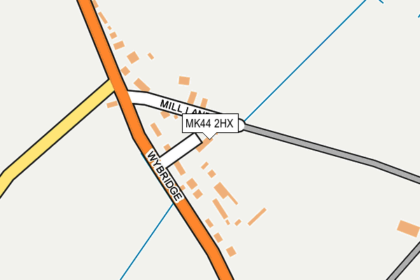 MK44 2HX map - OS OpenMap – Local (Ordnance Survey)