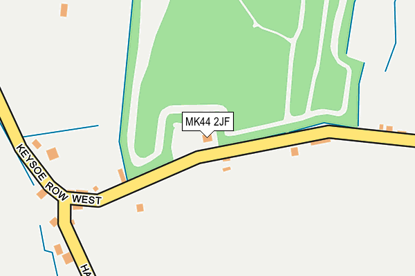 MK44 2JF map - OS OpenMap – Local (Ordnance Survey)