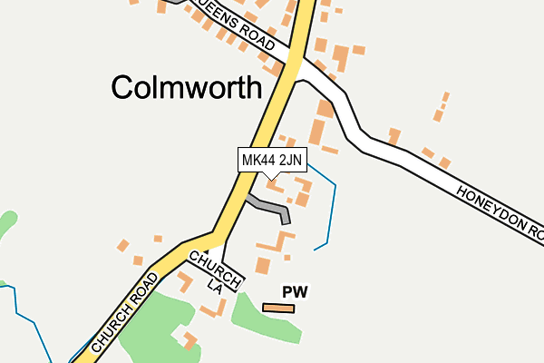 MK44 2JN map - OS OpenMap – Local (Ordnance Survey)