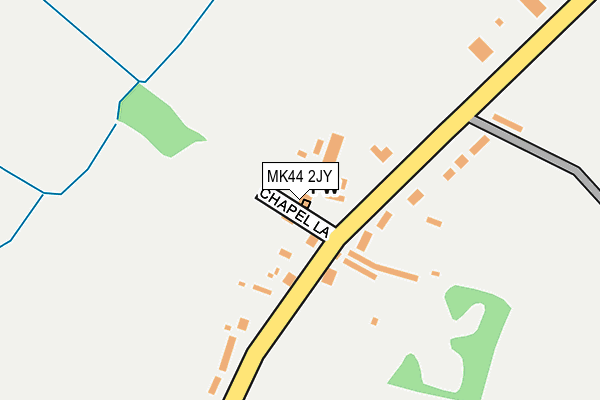 MK44 2JY map - OS OpenMap – Local (Ordnance Survey)