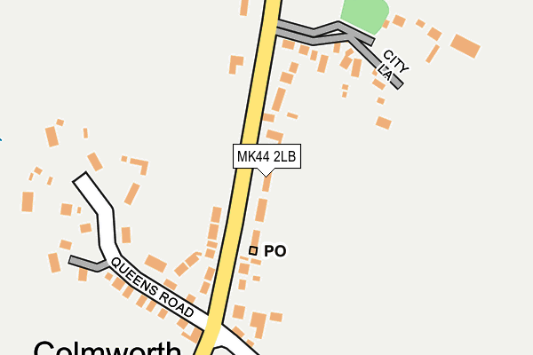 MK44 2LB map - OS OpenMap – Local (Ordnance Survey)