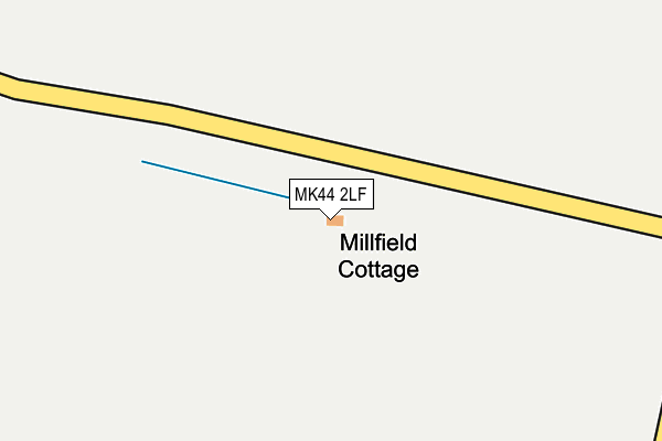 MK44 2LF map - OS OpenMap – Local (Ordnance Survey)