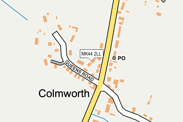 MK44 2LL map - OS OpenMap – Local (Ordnance Survey)