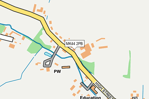 MK44 2PB map - OS OpenMap – Local (Ordnance Survey)