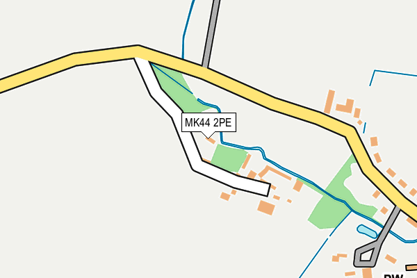 MK44 2PE map - OS OpenMap – Local (Ordnance Survey)