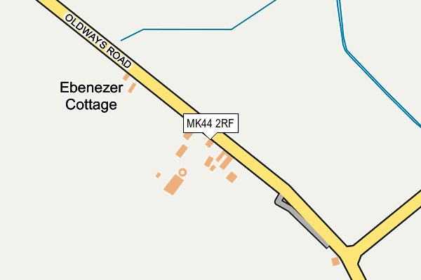 MK44 2RF map - OS OpenMap – Local (Ordnance Survey)