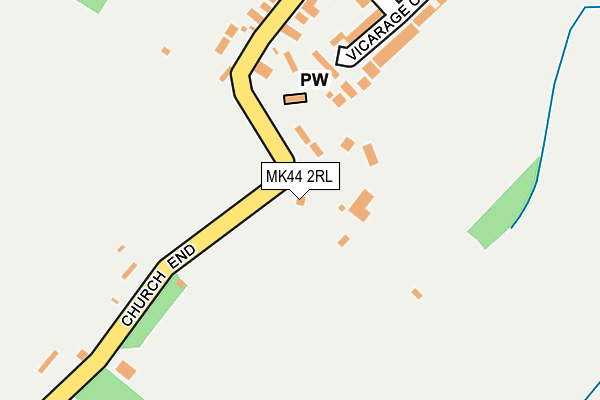 MK44 2RL map - OS OpenMap – Local (Ordnance Survey)