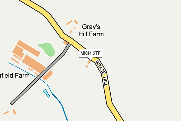 MK44 2TF map - OS OpenMap – Local (Ordnance Survey)