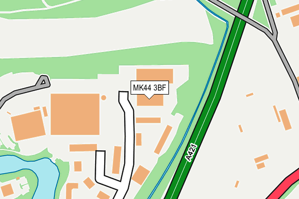 MK44 3BF map - OS OpenMap – Local (Ordnance Survey)