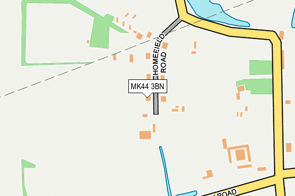 MK44 3BN map - OS OpenMap – Local (Ordnance Survey)