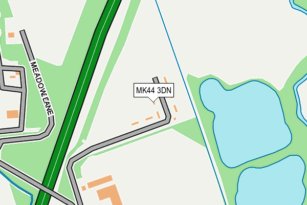 MK44 3DN map - OS OpenMap – Local (Ordnance Survey)