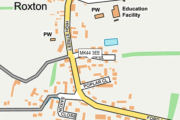 MK44 3EE map - OS OpenMap – Local (Ordnance Survey)