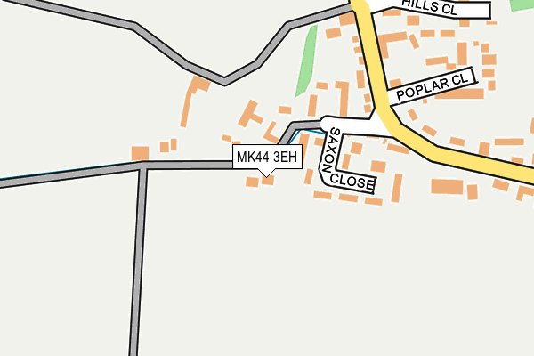 MK44 3EH map - OS OpenMap – Local (Ordnance Survey)