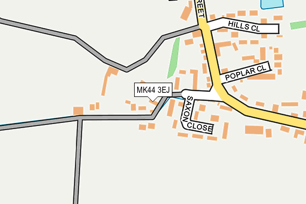 MK44 3EJ map - OS OpenMap – Local (Ordnance Survey)