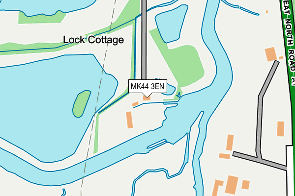 MK44 3EN map - OS OpenMap – Local (Ordnance Survey)