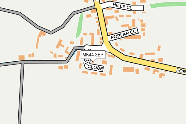 MK44 3EP map - OS OpenMap – Local (Ordnance Survey)