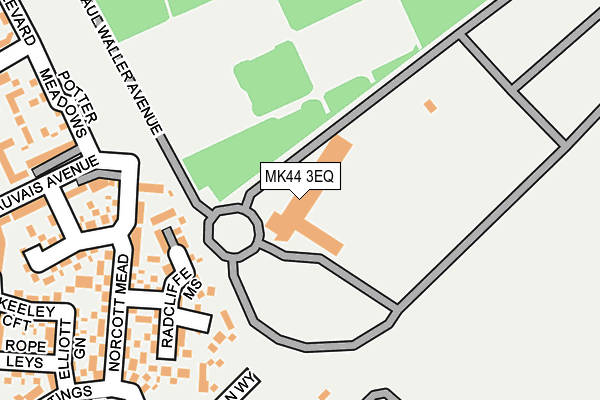 MK44 3EQ map - OS OpenMap – Local (Ordnance Survey)