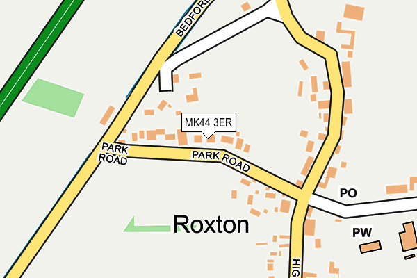 MK44 3ER map - OS OpenMap – Local (Ordnance Survey)