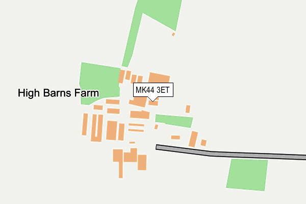MK44 3ET map - OS OpenMap – Local (Ordnance Survey)