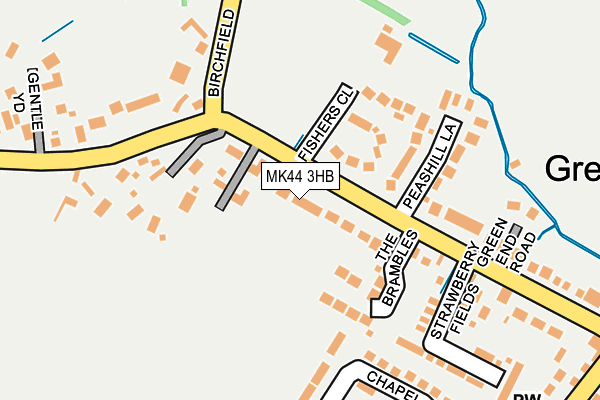 MK44 3HB map - OS OpenMap – Local (Ordnance Survey)